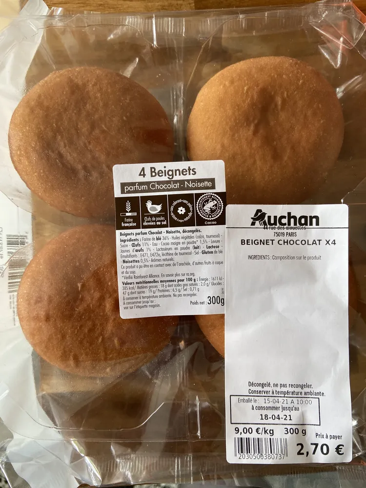 Beignets au Chocolat Sucrés ou Dorés