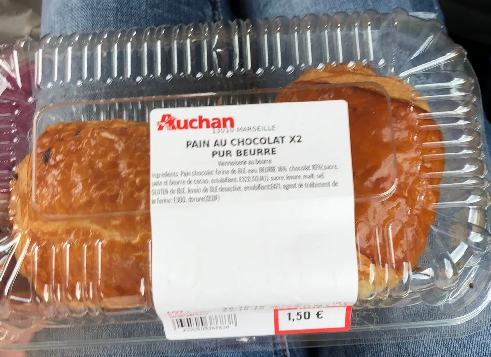 Pain au chocolat pur beurre