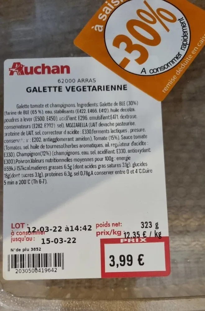 Galette végétarienne
