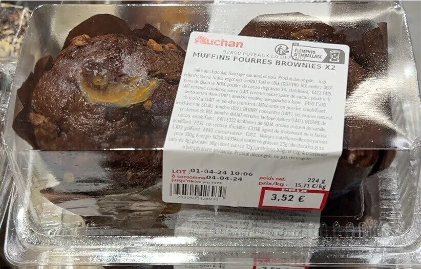 Muffins fourrés Brownies
