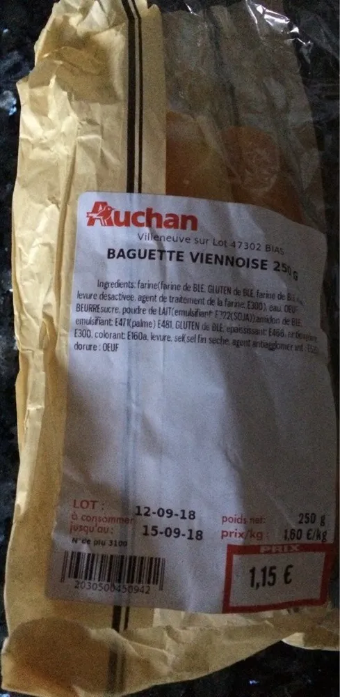 Baguette viennoise 250g