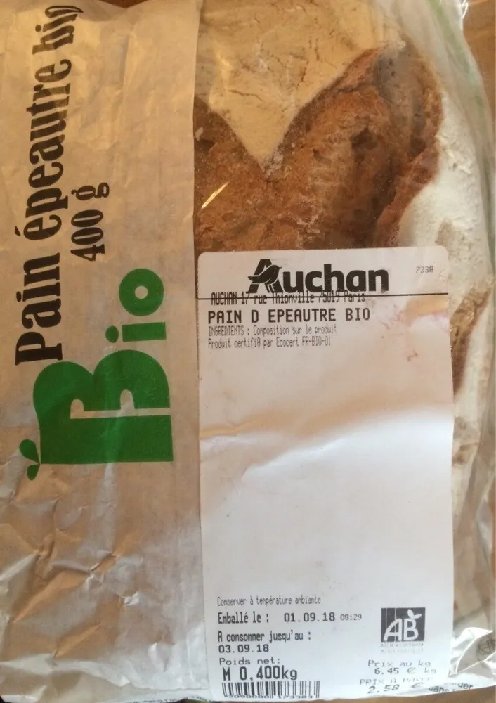 Pain épeautre bio