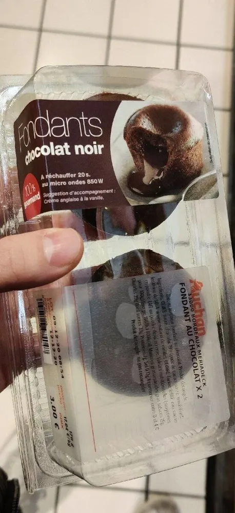 Fondants chocolat noir