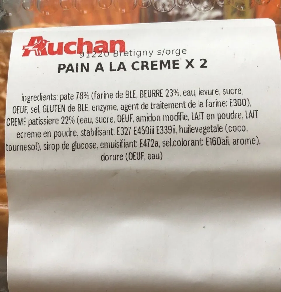 Pain a la creme patissiere