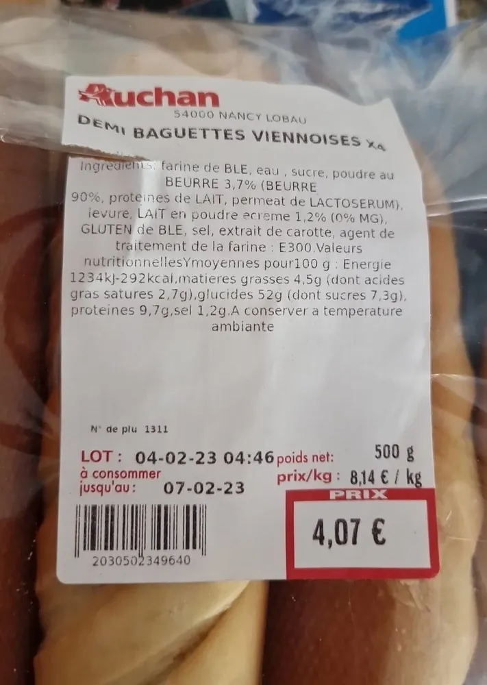 Baguette viennoise