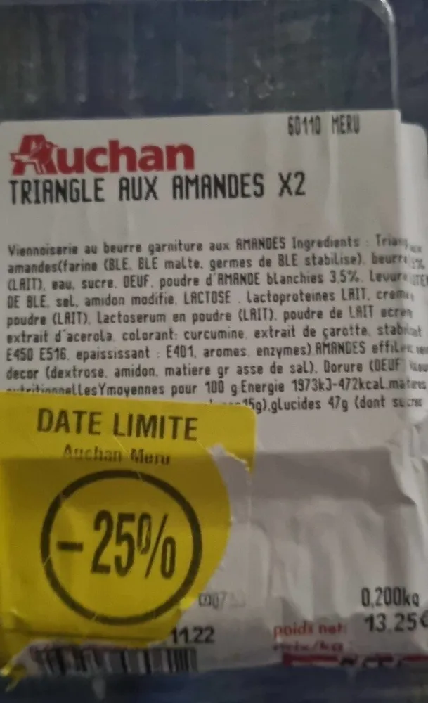 Triangle aux amandes