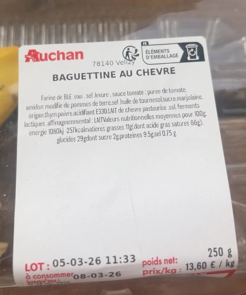 BAGUETTINE AU CHEVRE