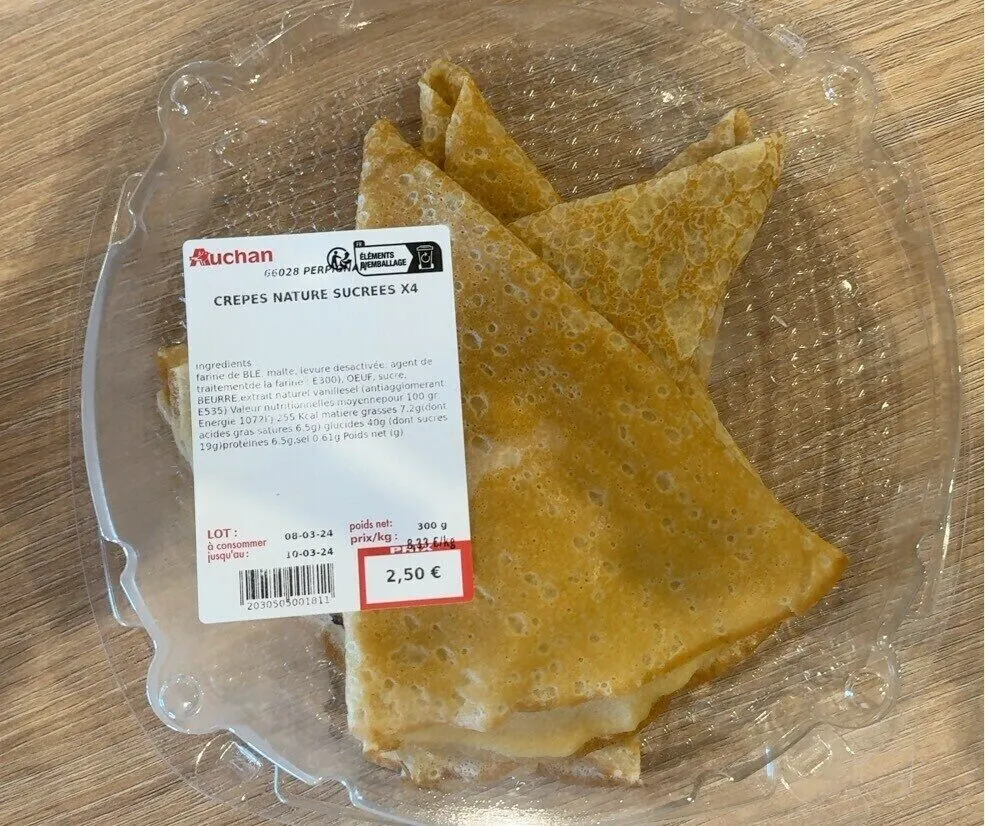 Crepes Nature Sucrees