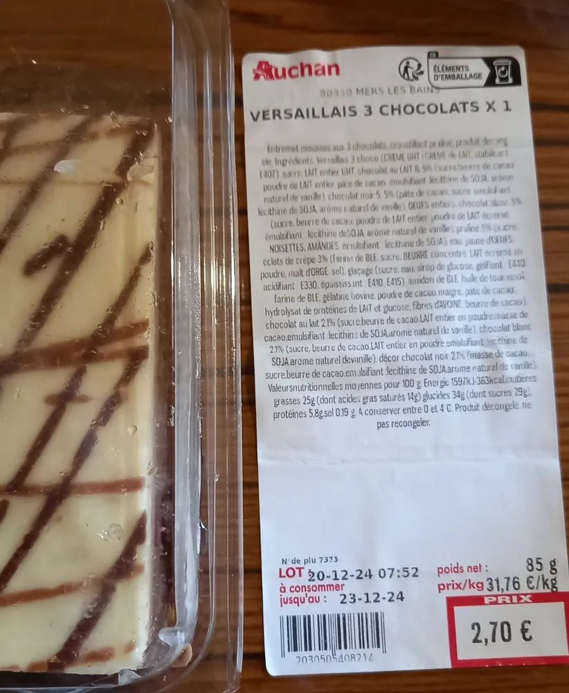 Versaillais 3 chocolats
