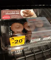 Fondants chocolat noir