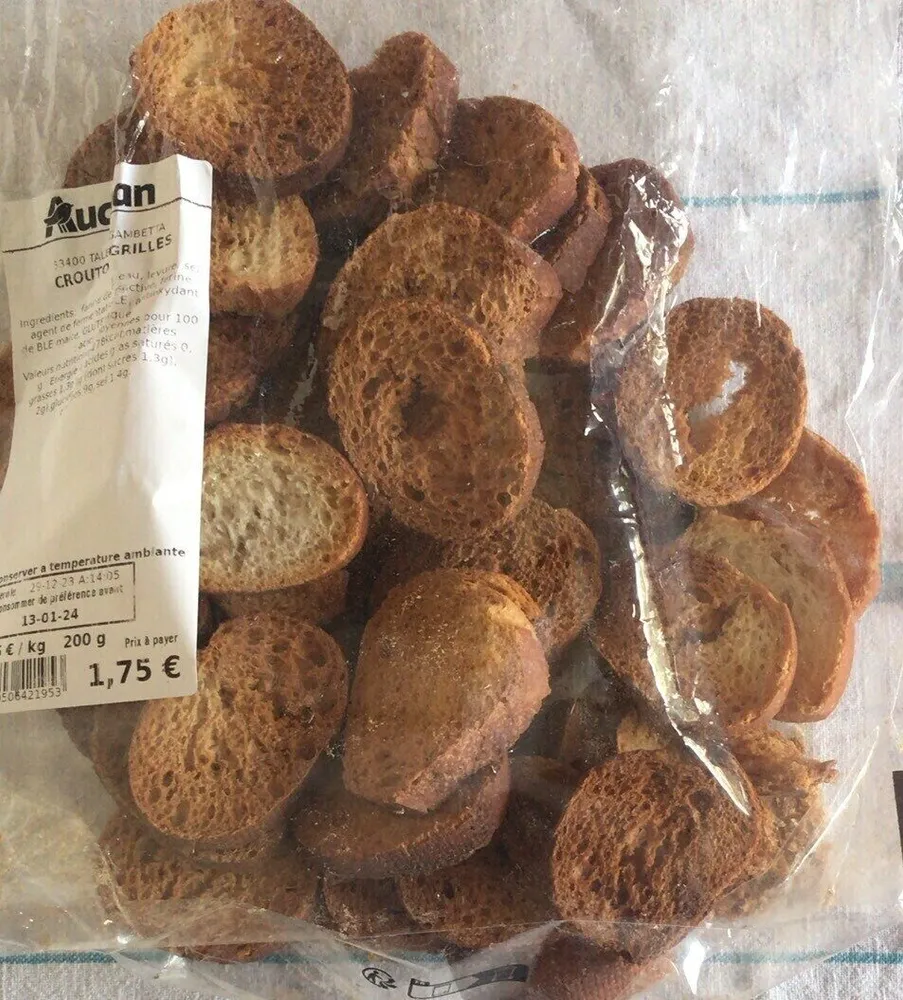 Croutons grillés auchan