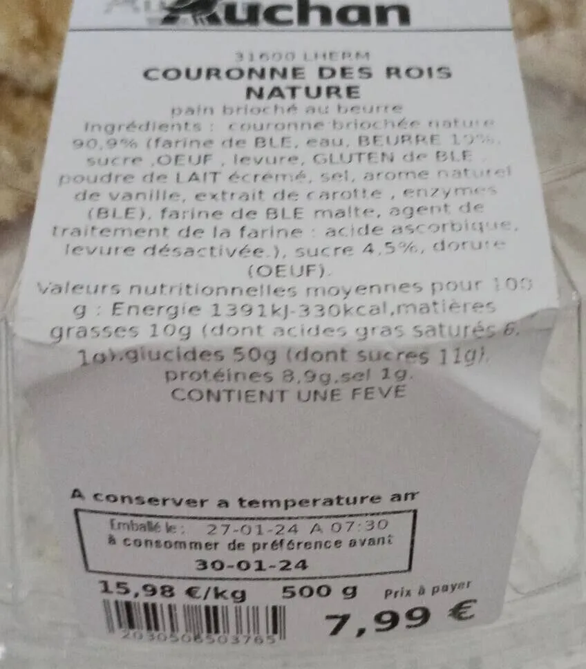 Couronne des rois nature