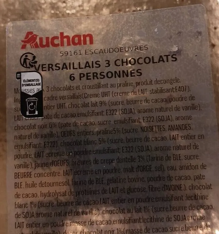 Versaillais 3 chocolats