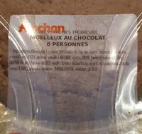 Moelleux au chocolat  6 personnes