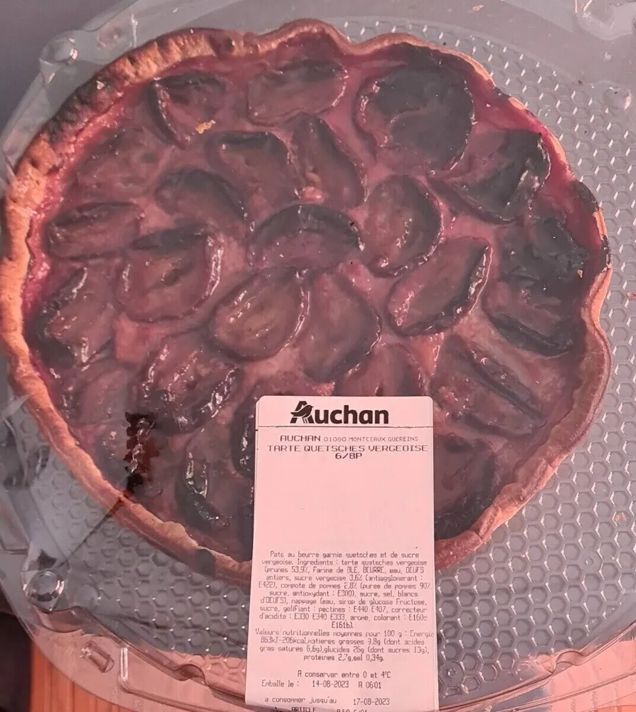 Tarte quetsches vergeoise