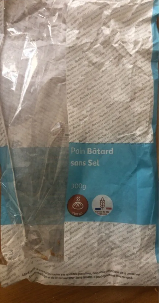 Pain Bâtard sans sel