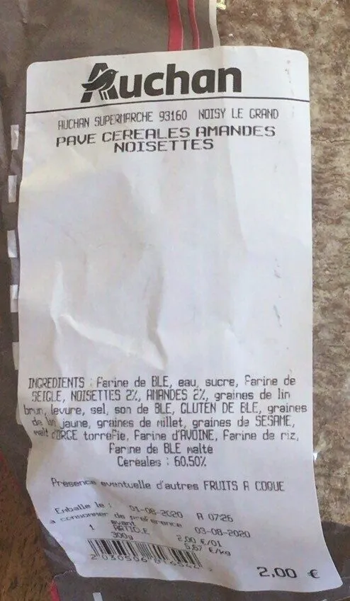 Pavé cereales