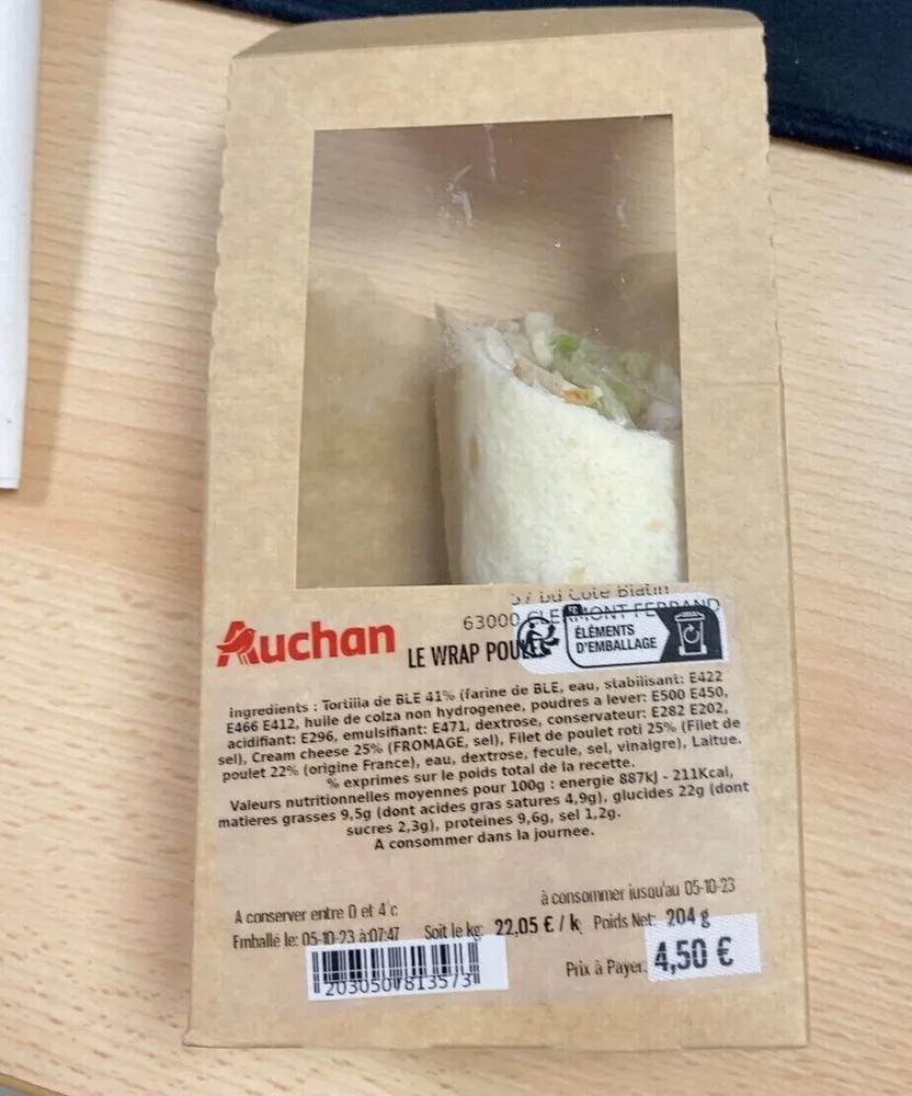 Le Wrap Poulet