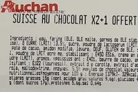 Suisse au chocolat X2+1 offert