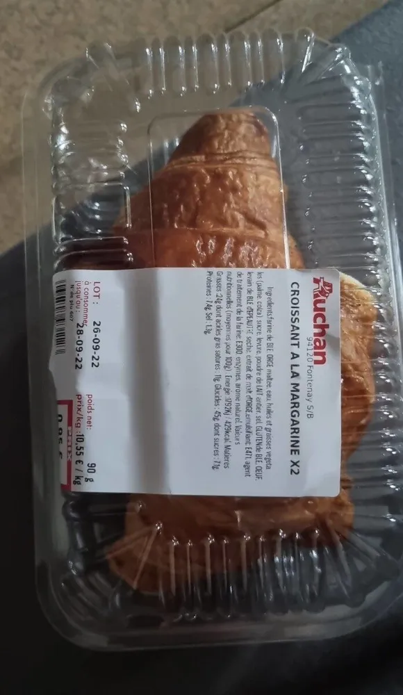 Croissant à la margarine