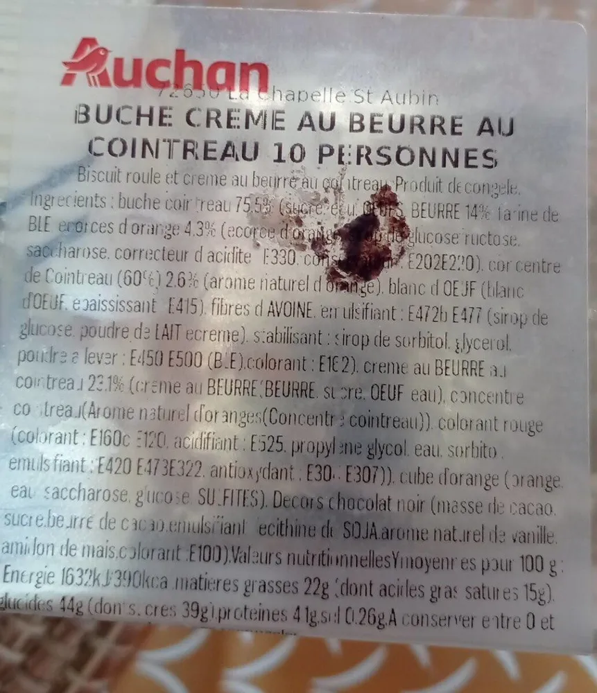 Bûche crème au beurre