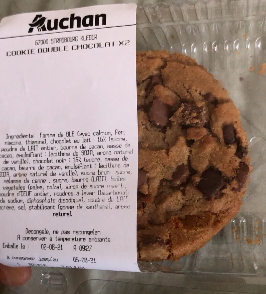 Cookies double chocolat x2