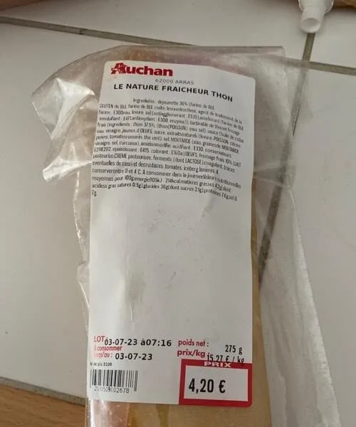 Sandwich au thon