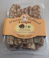 4 crêpes chocolat aromatisées vanille