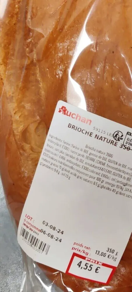 Brioche nature 359gr