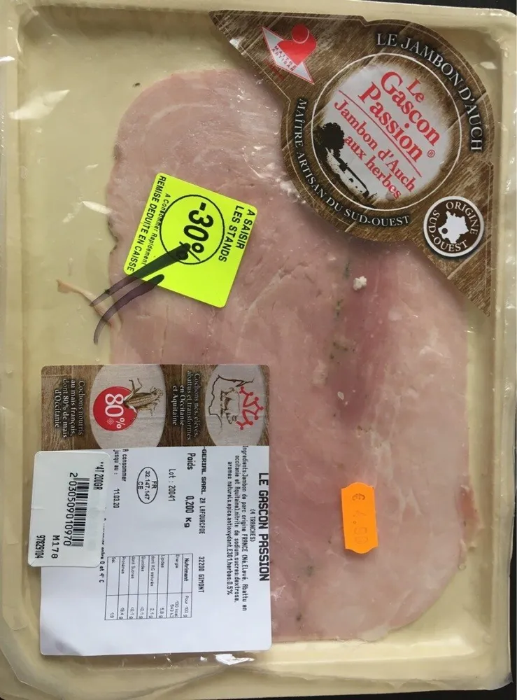 Jambon blanc d'Auch aux herbes