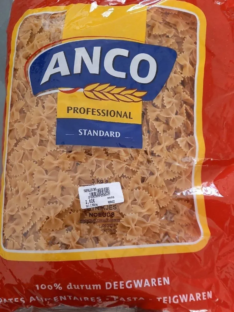 Pâtes alimentaires farfale