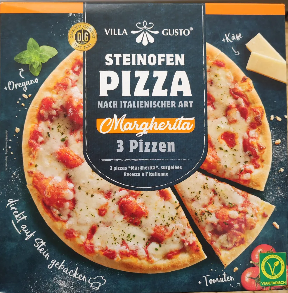 3x Steinofen Pizza Margherita