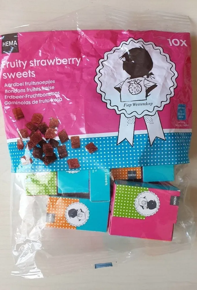 Bonbons fruités fraise