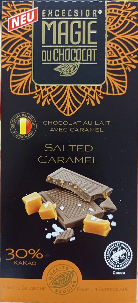 Chocolat au lait avec caramel