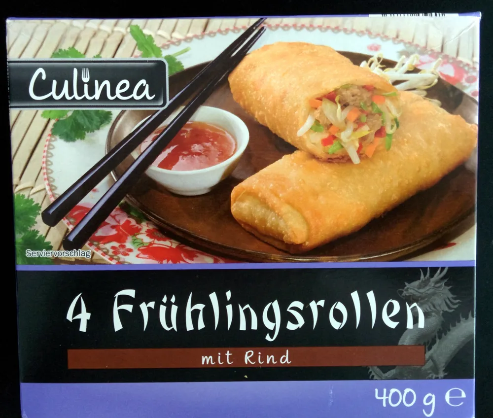4 Frühlingsrollen mit Rind