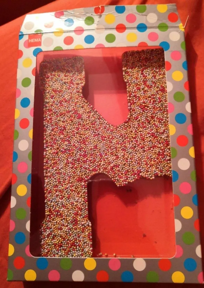 Lettre en chocolat