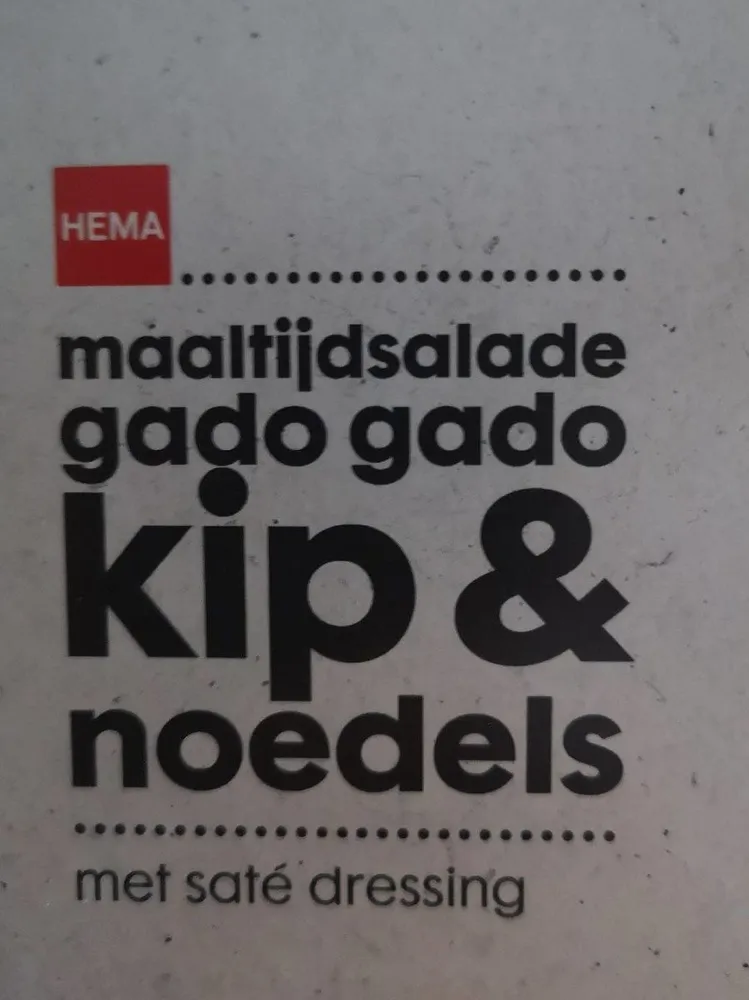 Maaltijdsalade gado gado kip & noedels