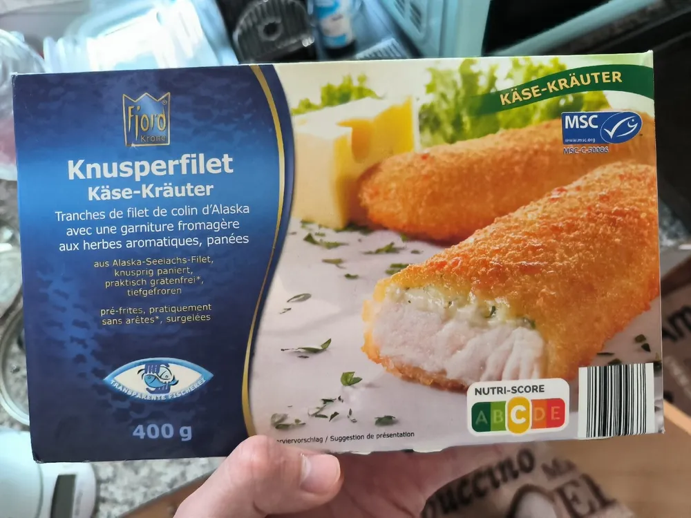 Knusperfilet Käse-Kräuter