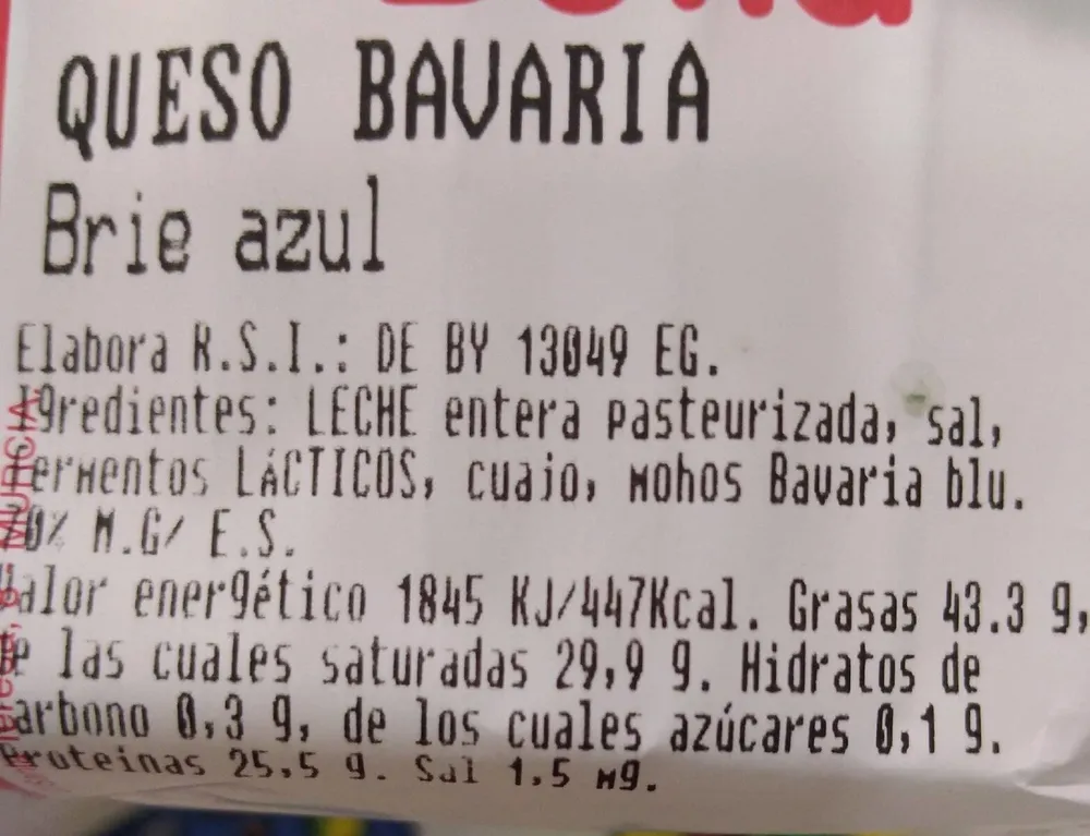 Queso bavaria