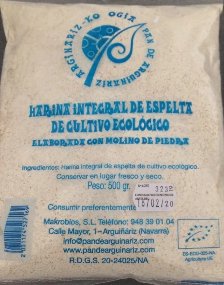 Harina integral de espelta