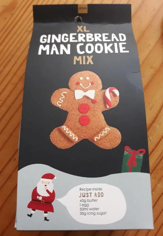 XL gingerbread man cookie mix