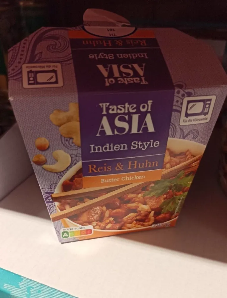 Taste of ASIA Indien Style: Reis & Huhn