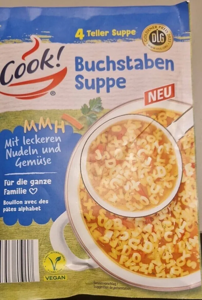 Buchstaben Suppe