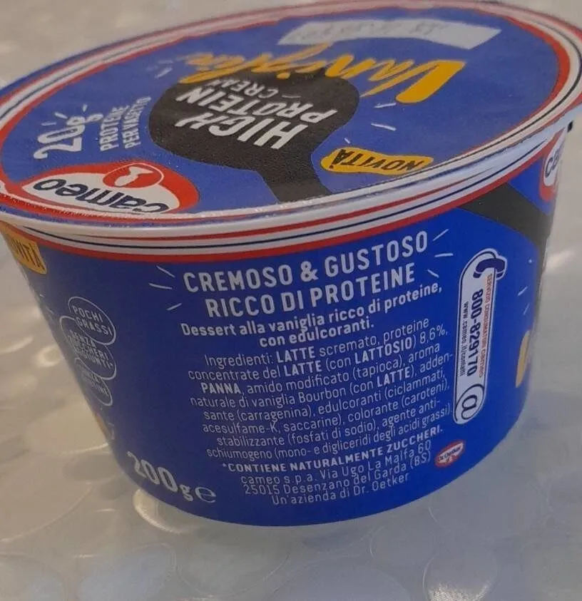 High proteine cream vaniglia