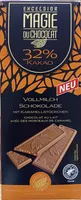 Chocolat au lait avec des morceaux de caramel