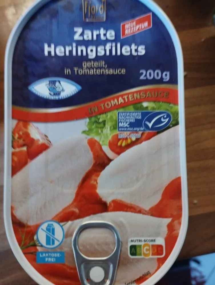 Zartes Heringsfilets in Tomatensoße