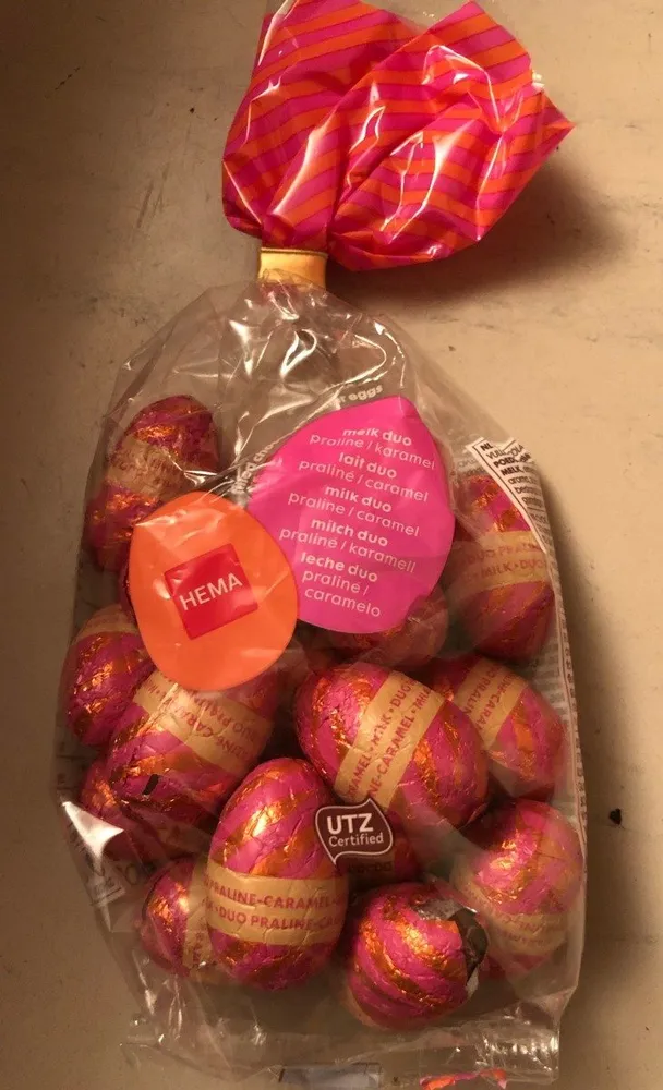 Chocolat au lait au fourrage noisette 18% et caramel