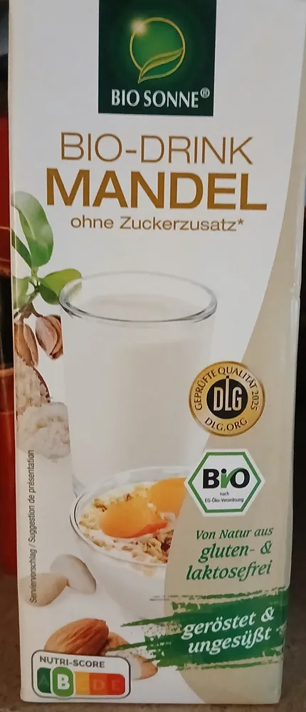 BIO-DRINK MANDEL ohne Zuckerzusatz