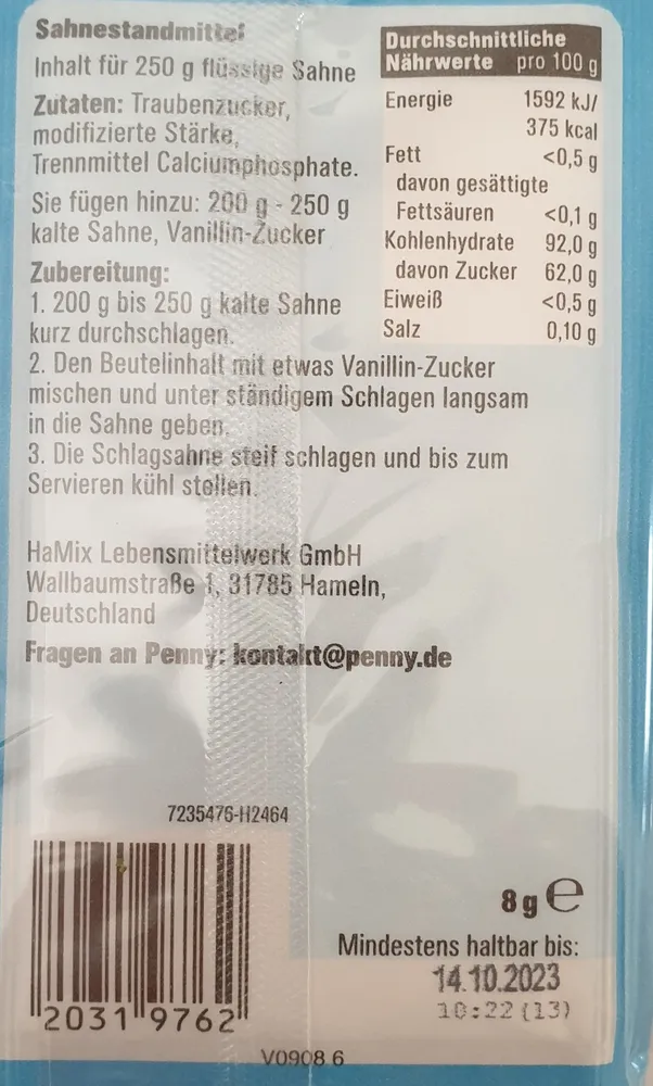 PENNY Sahne steif Zum Backen & Verfeinern Servierv