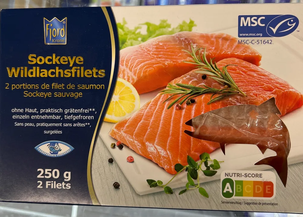 Sockeye Wildlachsfilets